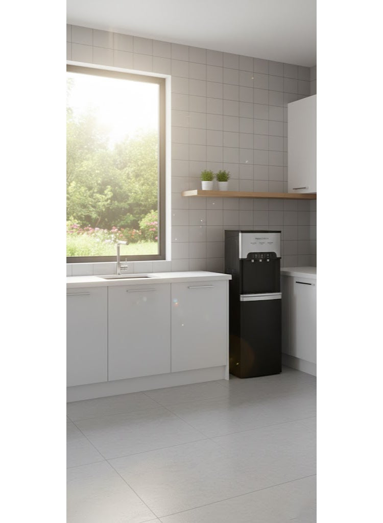 Media Tech MediaTek Bottom Loading Water Dispenser with 3 taps (cold, normal, and hot), child safety lock, and high-efficiency refrigeration compressor (MT-WD2580B) - Image 3